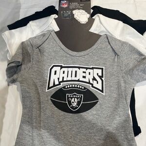 NFL 3 piece RAIDERS one piece 24M NWT